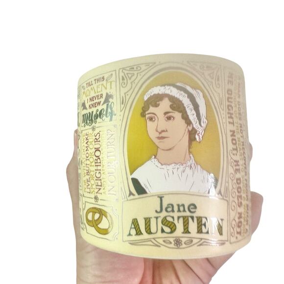 Jane Austen Ceramic 2017 Unemployed Philosophers Guild 12 Oz Coffee Mug - Picture 8 of 11